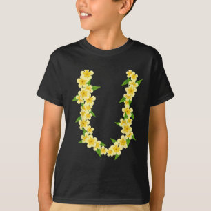T-shirt Chaîne de fleurs hawaïennes Tropical Summer Vacanc