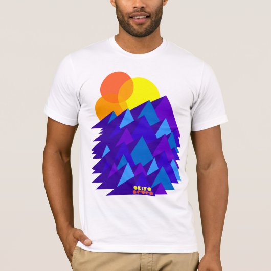 T-shirt Chaîne de Moutain (Devant)