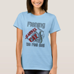 T-shirt Chaîne de pêche Chat Le Reel Deal Pêche