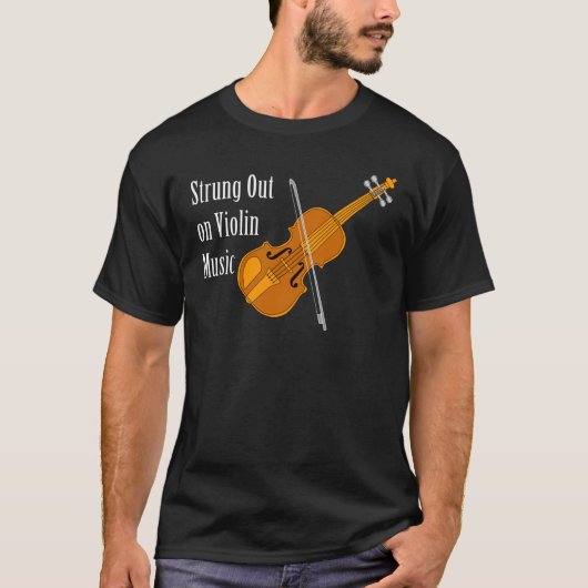 T-shirt Chaîne de violon le long (Devant)