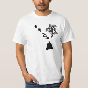T-shirt Chaîne d'îles d'Hawaï - tortue d'Hawaï