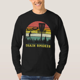 T-shirt Chaîne Smoker Disque Vintage Golfer Retro Frisbee
