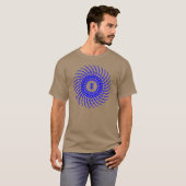 T-shirt Chaînes de panier de golf de disque (Devant entier)