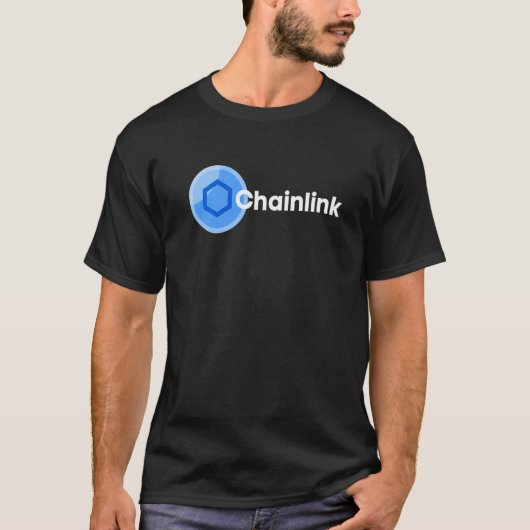 T-shirt Chainlink Link Coin Cryptocurrency Blockchain Orac (Devant)