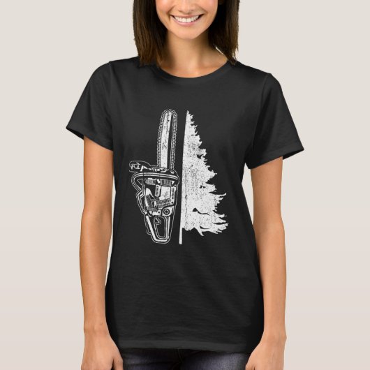 T-shirt Chainsaw tree (Devant)