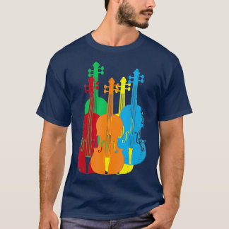 T-shirt Chaire de l'orchestre de musiciens de violons mult