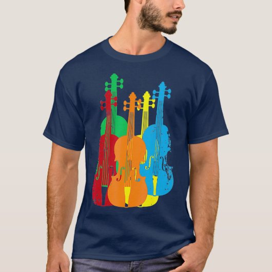 T-shirt Chaire de l'orchestre de musiciens de violons mult (Devant)