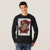 T-shirt Chaise à fentes amusante (Devant entier)