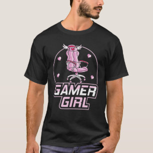 T-shirt Chaise de jeu vidéo Gamer Girl