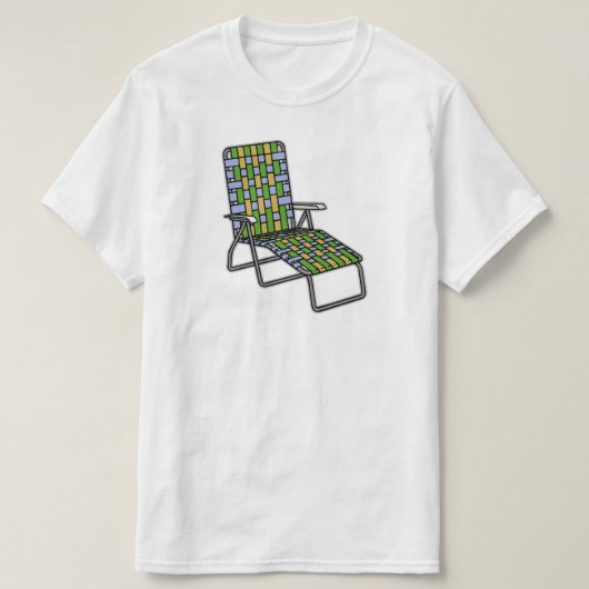 T-shirt Chaise de pelouse Chaise Lounge (Design devant)