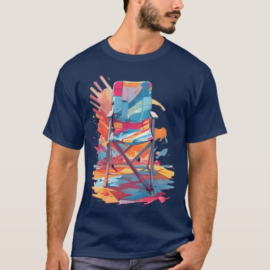 T-shirt chaise pliante (Devant)