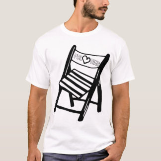 T-shirt Chaise pliante drôle
