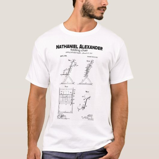 T-shirt Chaise pliante Nathaniel Alexander Diagram (Devant)