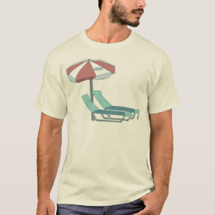 T-shirt Chaises de piscine et parasol