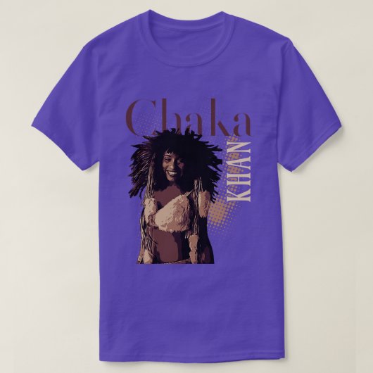 T-shirt Chaka khan les années 70 (Design devant)