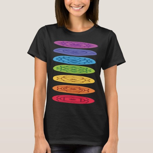 T-shirt Chakra Cat Paws Yoga (Devant)