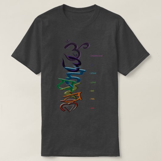 T-SHIRT CHAKRAS (Design devant)