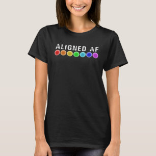 T-shirt Chakras AF alignés  Citation de yoga Méditation Re