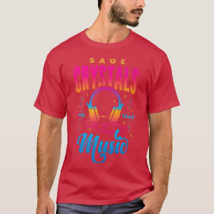 T-shirt Chakras Herbal Et Guérison Ou Cristaux De Sauge Et