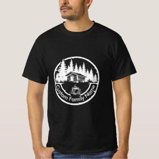 T-shirt Chalet Cabane Grange Maison | Nom de Famille Perso