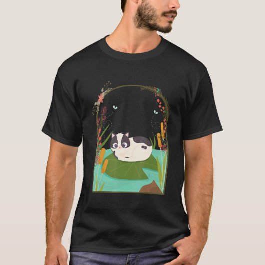 T-shirt Chalet forestier félin (Devant)