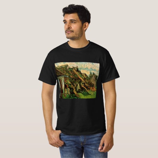 T-shirt Chalets en grès chaulé par Vincent van Gogh (Devant entier)