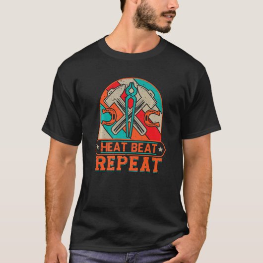 T-shirt Chaleur Beat Répéter Blacksmithing (Devant)