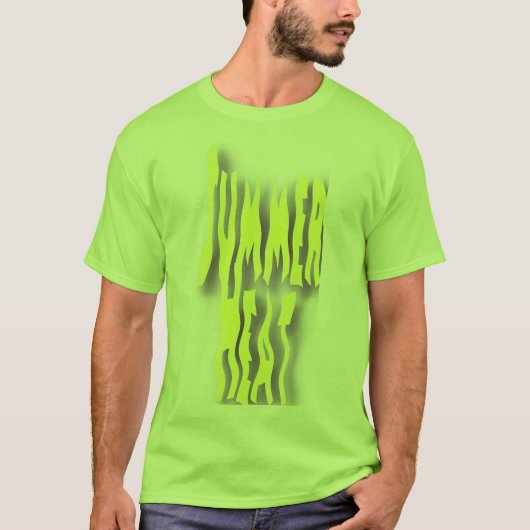 T-shirt Chaleur d'été Hommes Lime (Devant)