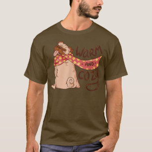 T-shirt Chaleureux Et Cosy Carlin Puggle Propriétaire Chie