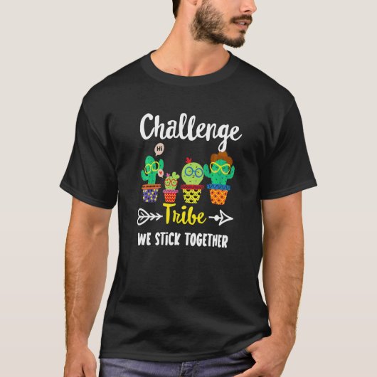 T-shirt Challenge Tribe Cactus Équipe Challenge Enseignant (Devant)