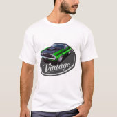 T-shirt Challenger musculaire d'Amérique vintage (Devant)