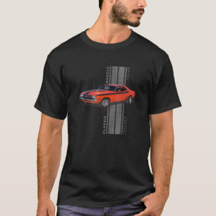 T-shirt Challenger RT Classique Américain Voitures de Musc
