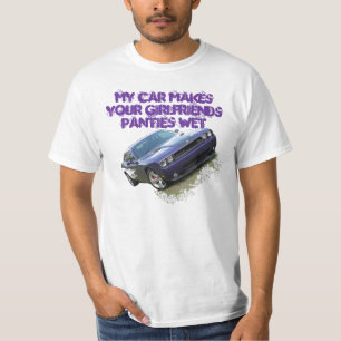 T-shirt Challengeur pourpre fou de prune