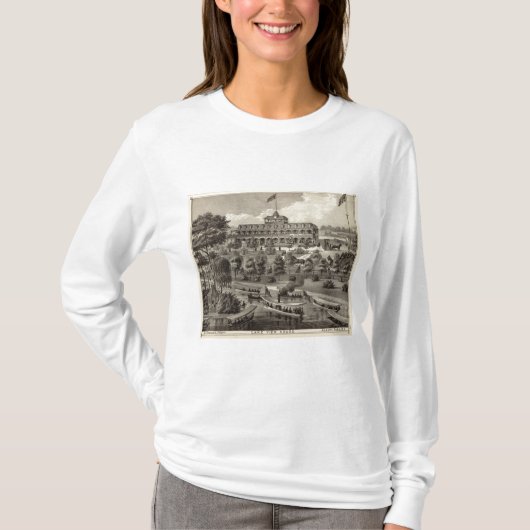 T-shirt Chambre de vue de lac en parc d'Asbury, NJ (Devant)