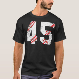 T-shirt Chambres de baseball Vintage 45 Jersey Numéro VNec