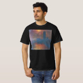 T-shirt Chambres du Parlement, Londres par Claude Monet (Devant entier)