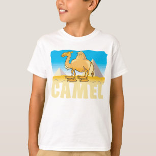 T-shirt Chameau amical d'enfant
