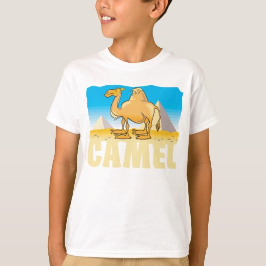 T-shirt Chameau amical d'enfant (Devant)