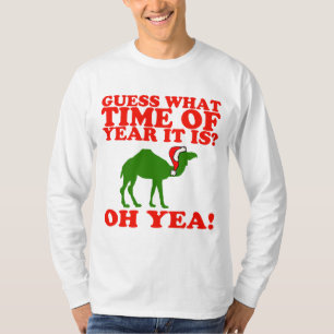 T-shirt Chameau de Noël dans le chandail de casquette de