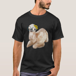 T-shirt Chameau mignon Lunettes Nerd Dromédantes Tournesol