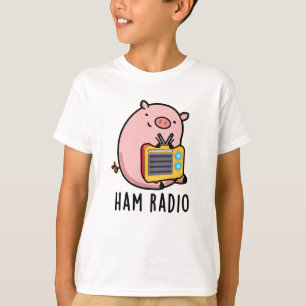 T-shirt Chameau Radio Cute Pig Pun