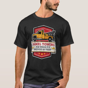 T-shirt Chameau Towing pour quand il est coincé dans la fa