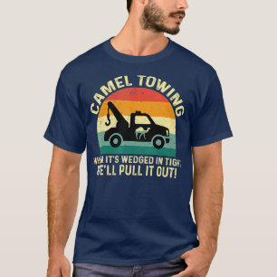 T-shirt Chameau Towing Retro Adult Funny Halloween Cadeaux
