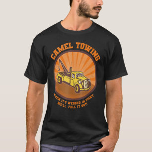 T-shirt Chameau Towing Retro Adulte Humour Dire Plage Hall