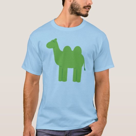 T-shirt Chameau vert mignon (Devant)