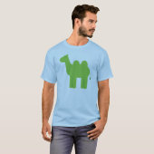 T-shirt Chameau vert mignon (Devant entier)