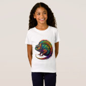 T-Shirt Chameleon Abstrait coloré (Devant entier)