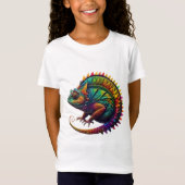 T-Shirt Chameleon Abstrait coloré (Devant)