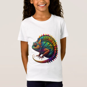 T-Shirt Chameleon Abstrait coloré