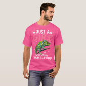 T-shirt Chameleon Aime Juste Une Fille Qui Aime Chameleons (Devant entier)